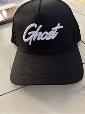 Ghost Energy Drink Black Cap with White 'Ghost' Script